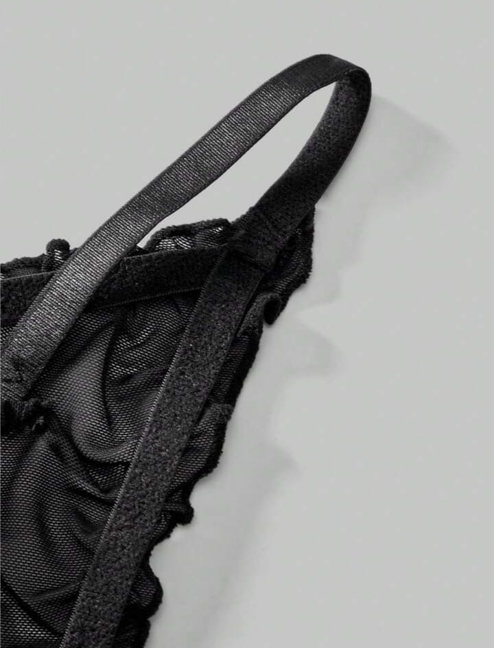 Men's Sheer Mesh Open Crotch Briefs, Underwear